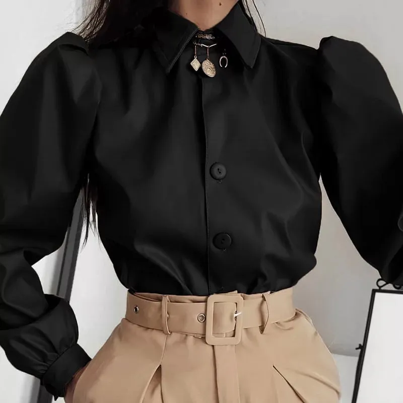 EMERSON FAUX LEATHER SHIRT