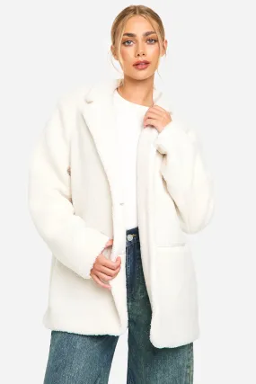 Faux Fur Teddy Oversized Blazer