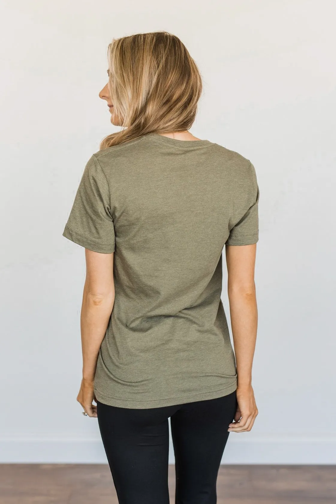 Free Spirit, Kind Heart, Brave Soul Graphic Tee- Olive