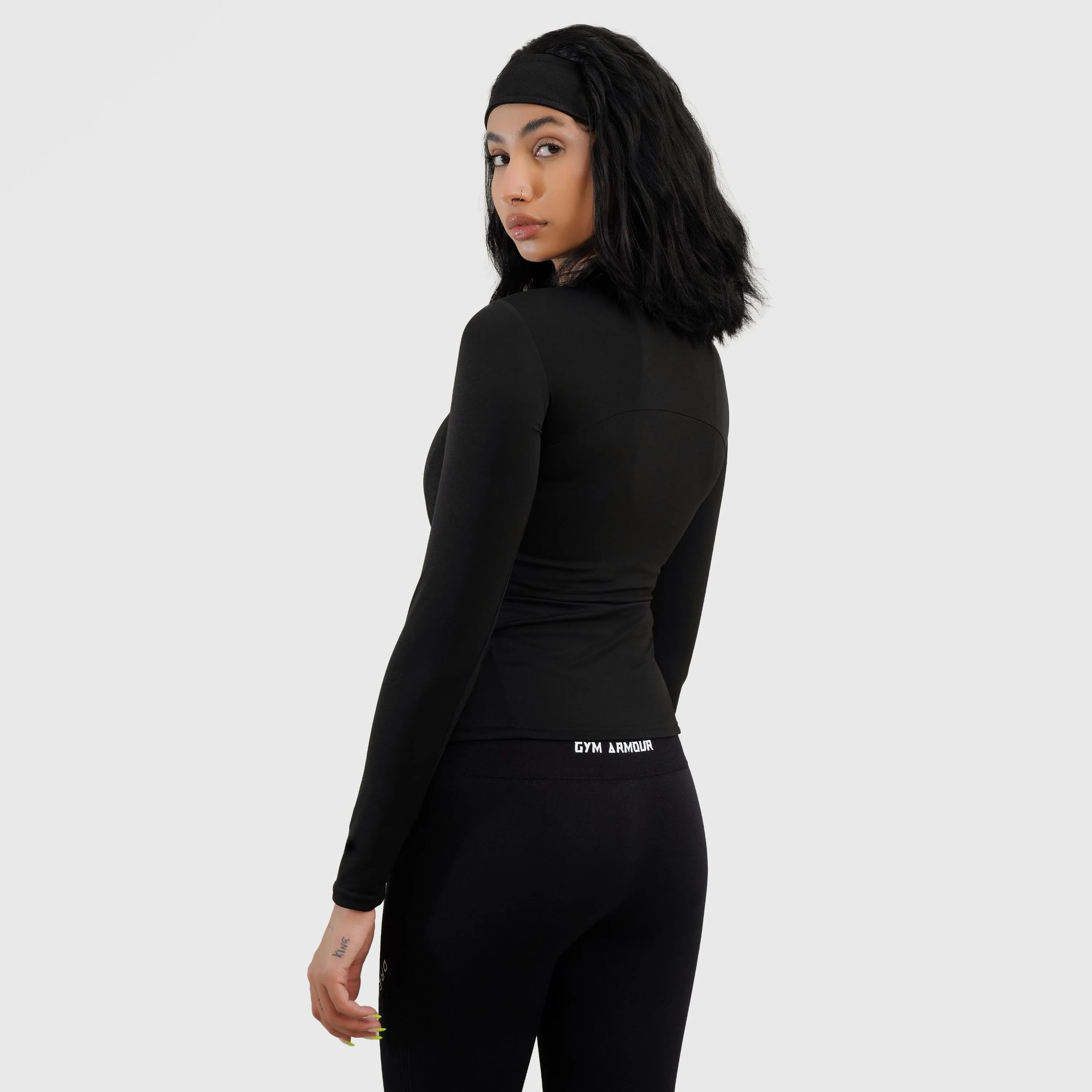 GA Half Zip Top (Black)