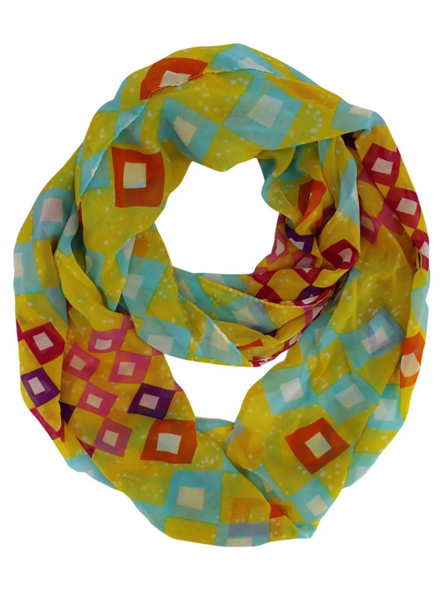 Geometric Pattern Infinity Scarf