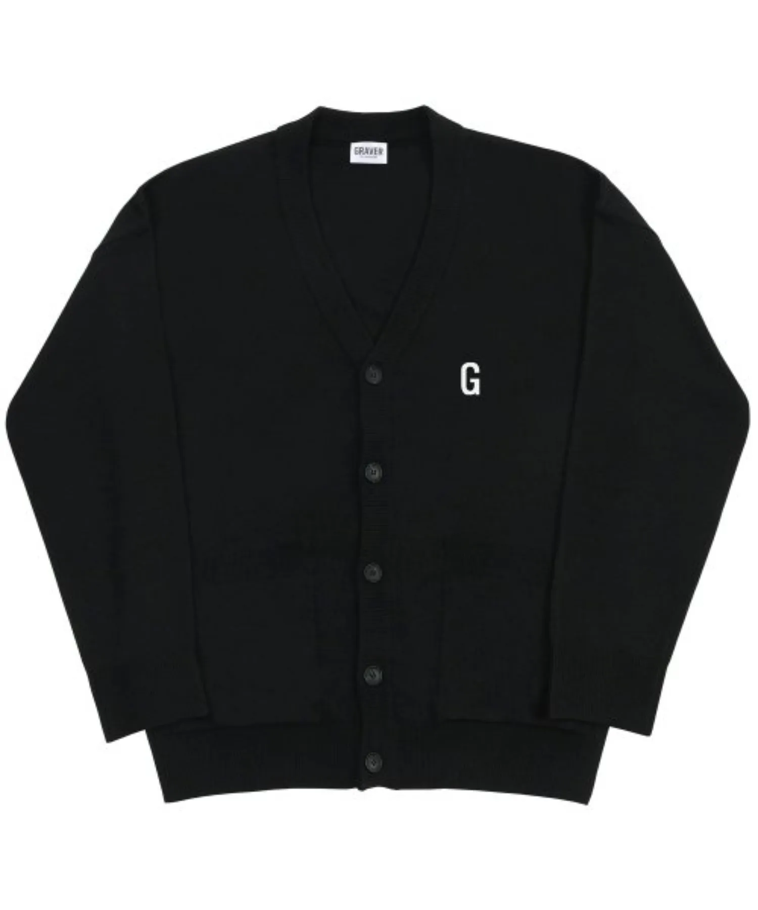 GRAVER  |[GRAVER]★G LOGO FLOCKING KNIT CARDIGAN