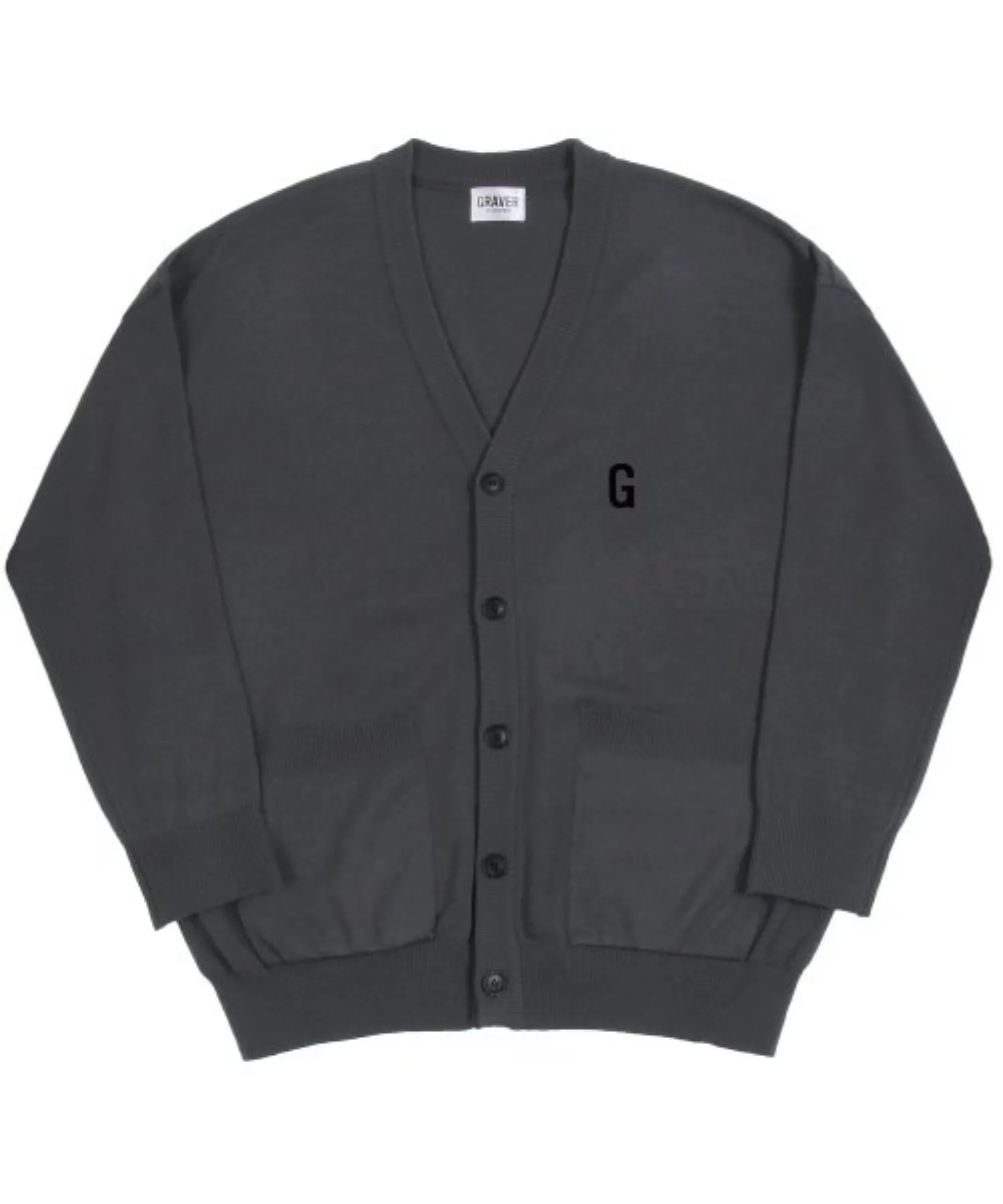 GRAVER  |[GRAVER]★G LOGO FLOCKING KNIT CARDIGAN