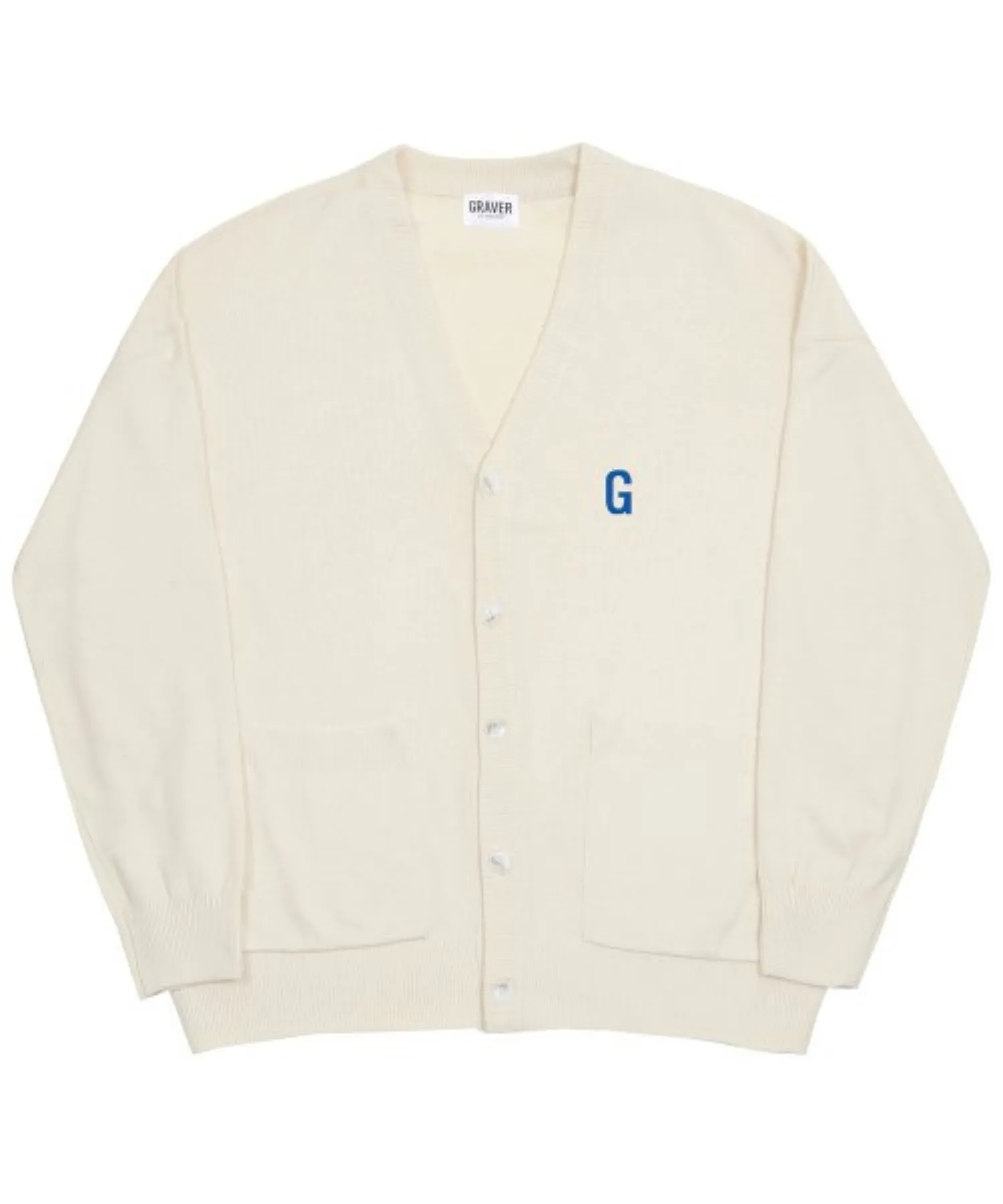 GRAVER  |[GRAVER]★G LOGO FLOCKING KNIT CARDIGAN