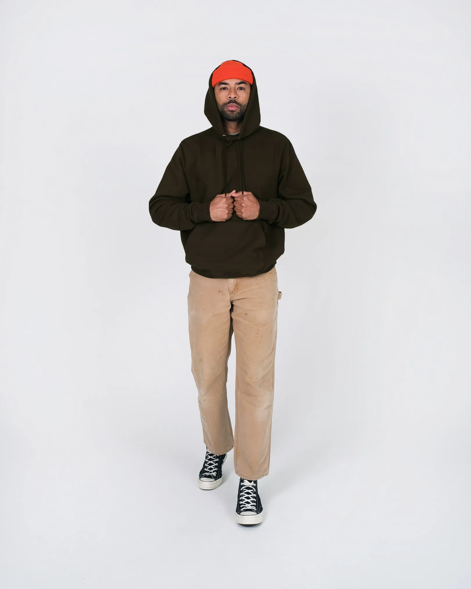 Heavy Duty Hoodie - Brown