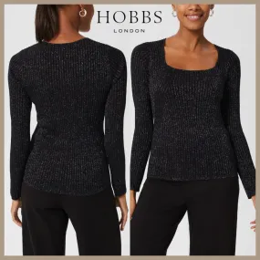 Hobbs London  |Casual Style Blended Fabrics Long Sleeves Plain Medium