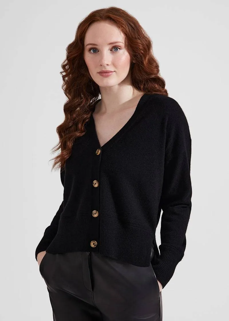 Hobbs London  |Casual Style Long Sleeves Plain Office Style Logo Cardigans