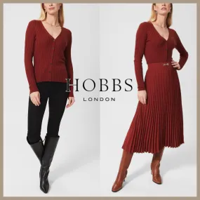 Hobbs London  |Casual Style Silk Nylon Blended Fabrics Street Style