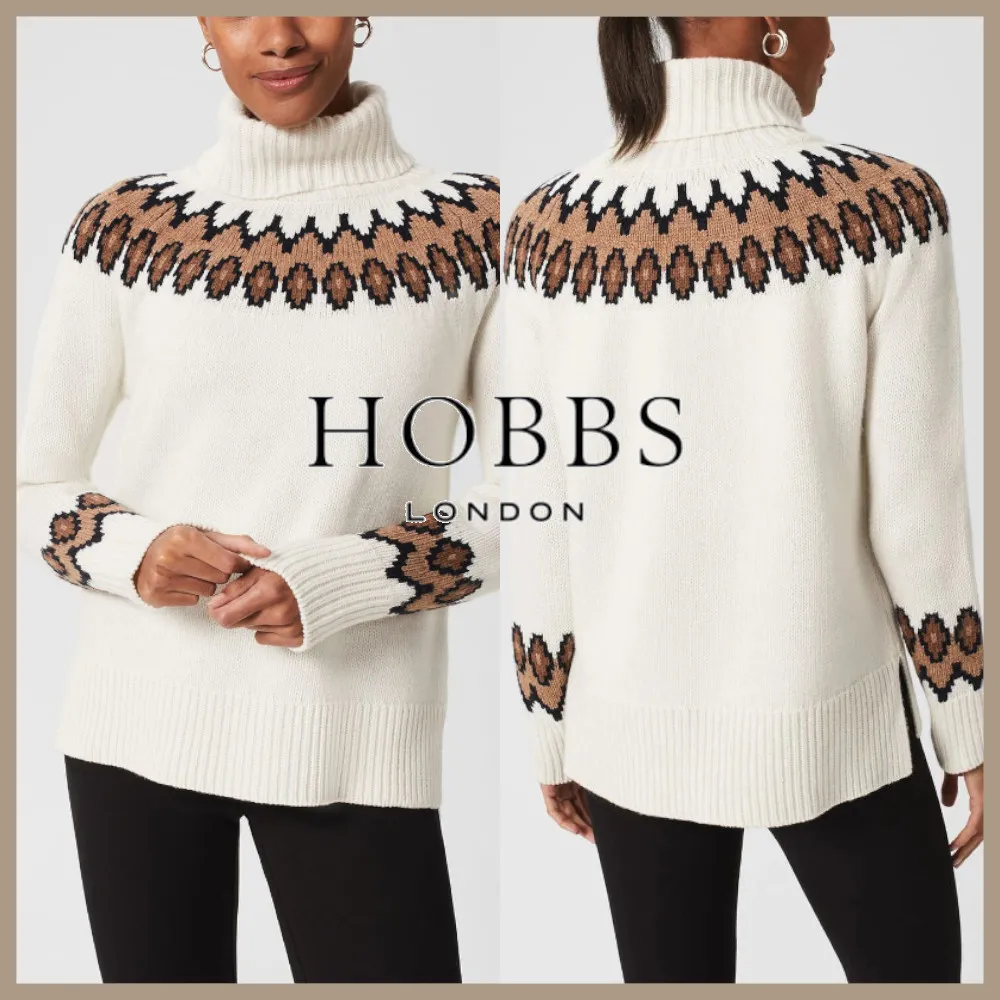 Hobbs London  |Casual Style Wool Nylon Blended Fabrics Street Style