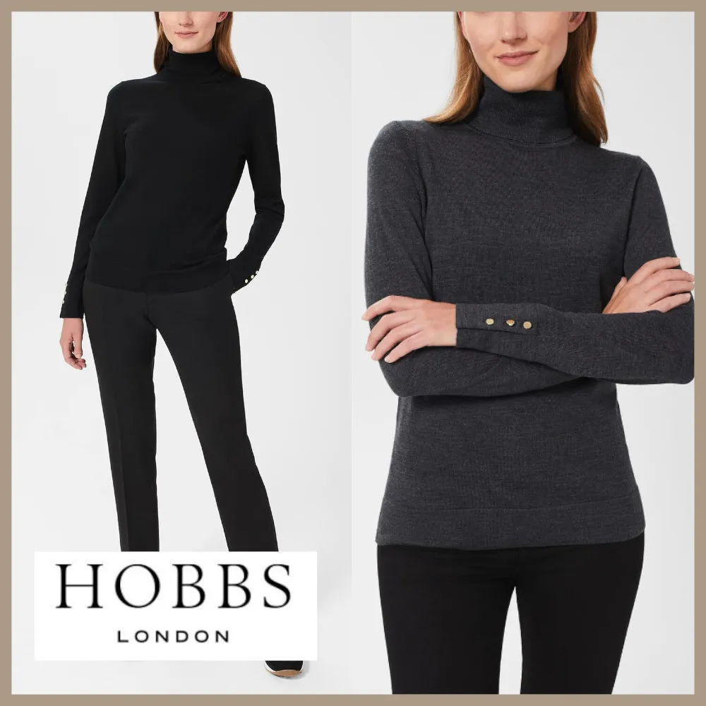 Hobbs London  |Casual Style Wool Street Style Long Sleeves Plain Medium