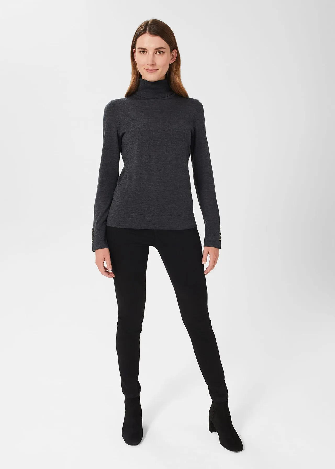 Hobbs London  |Casual Style Wool Street Style Long Sleeves Plain Medium