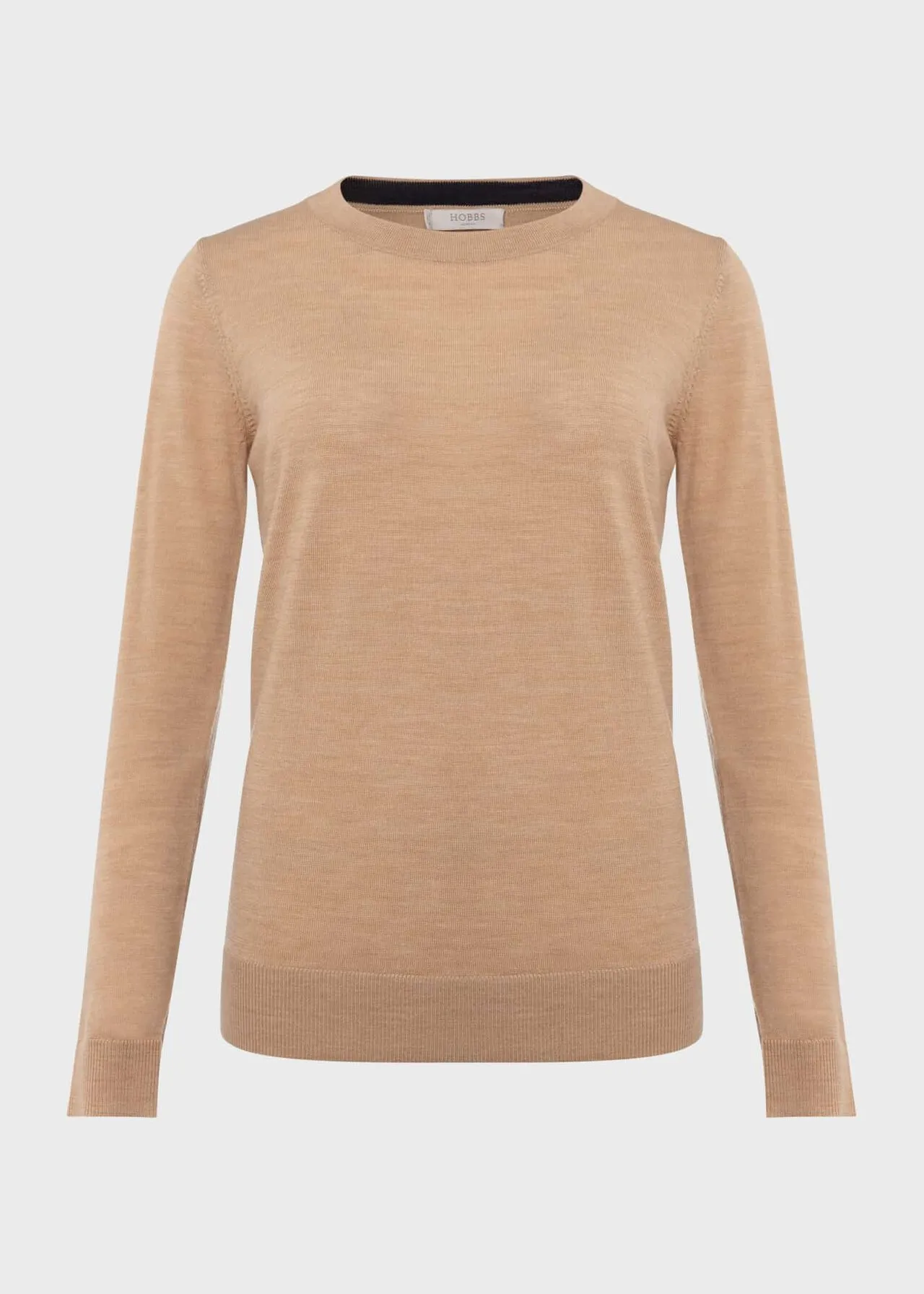 Hobbs London  |Crew Neck Casual Style Wool Street Style Long Sleeves Plain