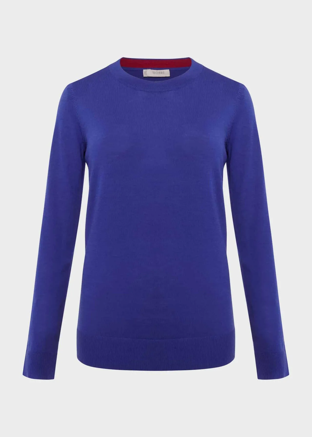 Hobbs London  |Crew Neck Casual Style Wool Street Style Long Sleeves Plain