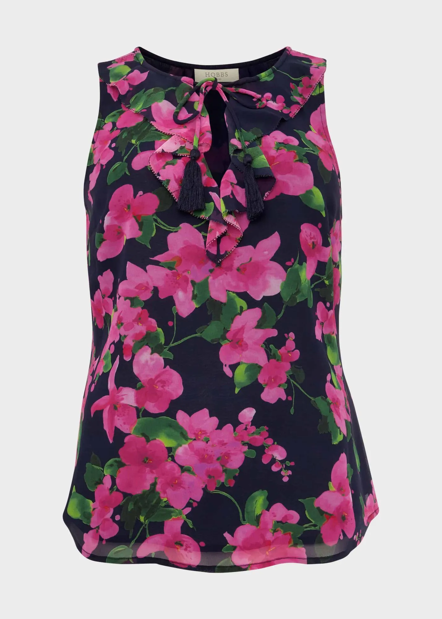 Hobbs London  |Flower Patterns Casual Style Sleeveless Medium Office Style