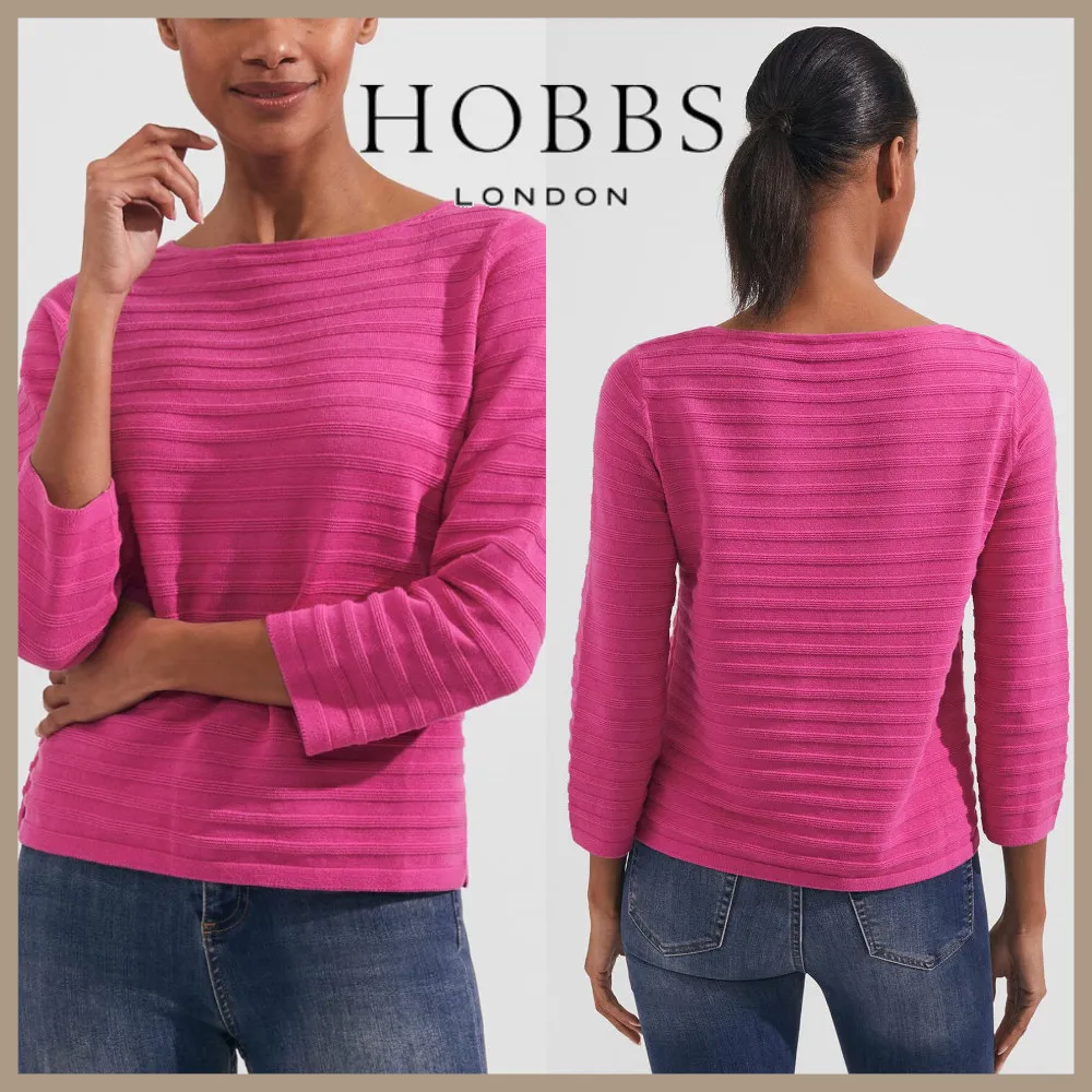 Hobbs London  |Plain Cotton Medium V-neck & Crew neck