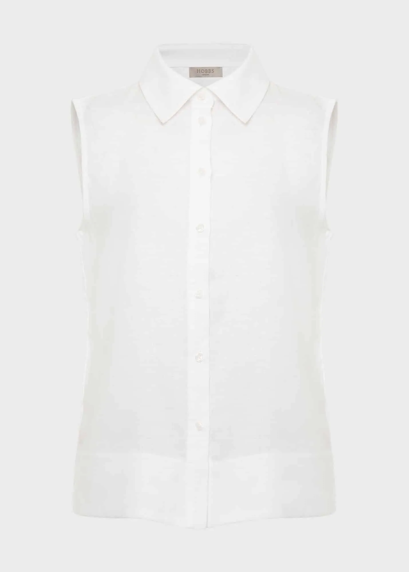 Hobbs London  |Short Casual Style Linen Sleeveless Plain Office Style