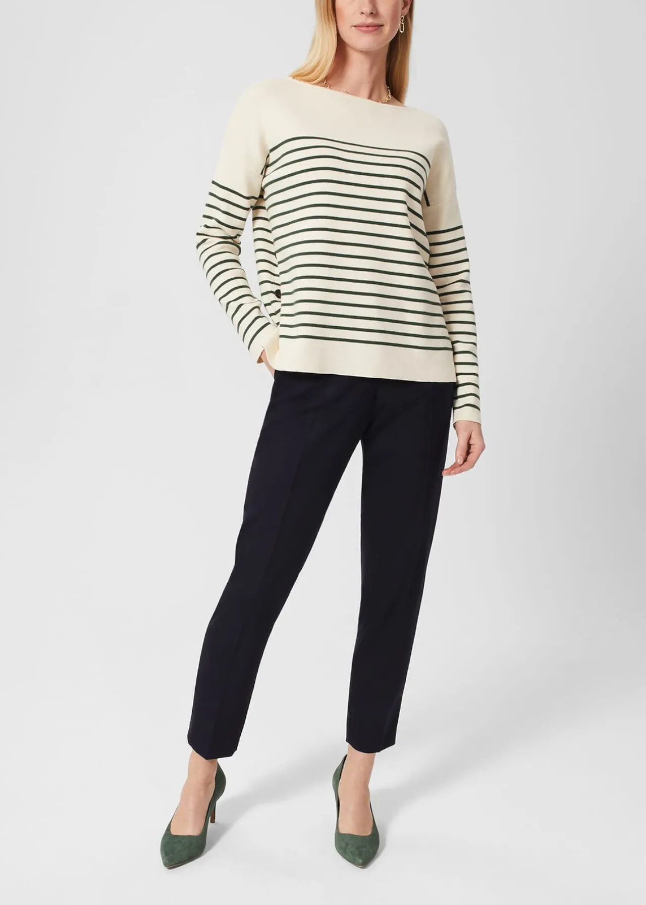 Hobbs London  |Stripes Casual Style Nylon Blended Fabrics Street Style