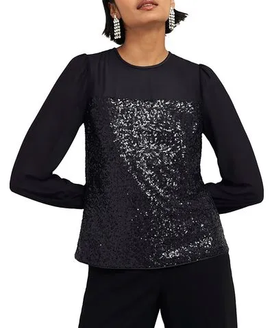 Hobbs London Zariah Sequin Top