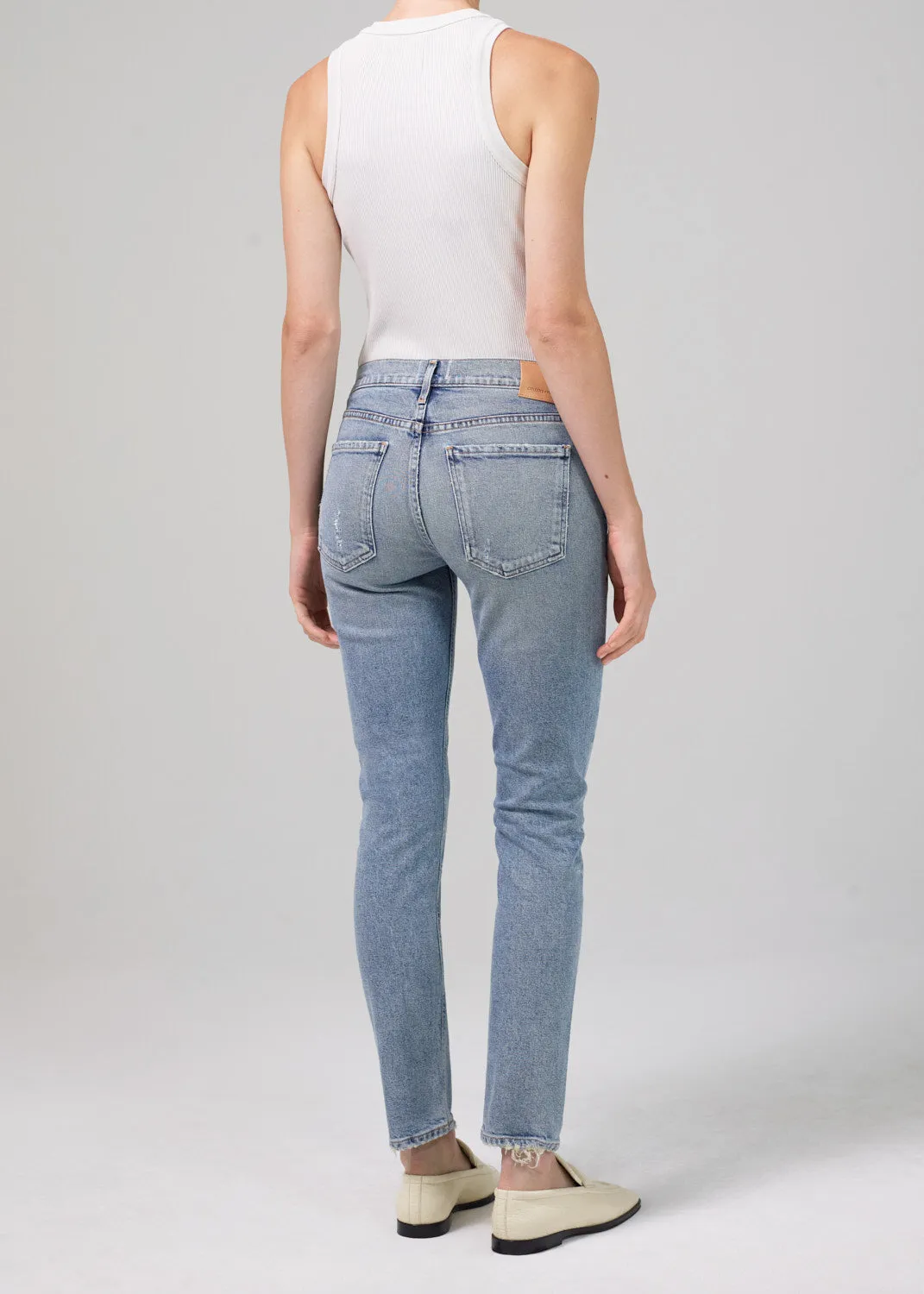 INGA LOW RISE SLIM JEAN IN ADORN