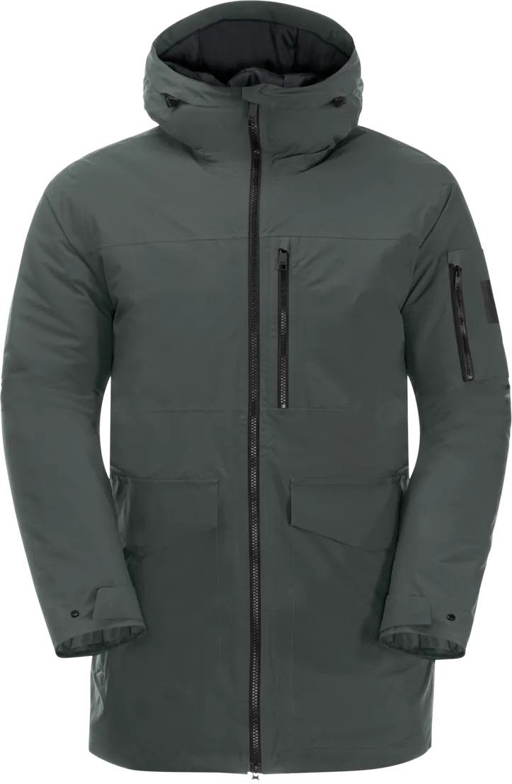 Jack Wolfskin Men's Koenigsbau Parka Slate Green | Buy Jack Wolfskin Men's Koenigsbau Parka Slate Green here | Outnort