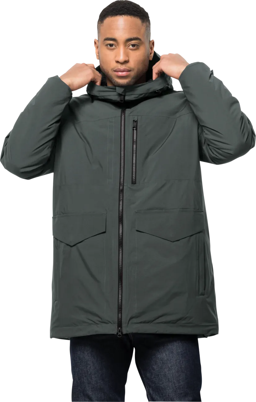 Jack Wolfskin Men's Koenigsbau Parka Slate Green | Buy Jack Wolfskin Men's Koenigsbau Parka Slate Green here | Outnort