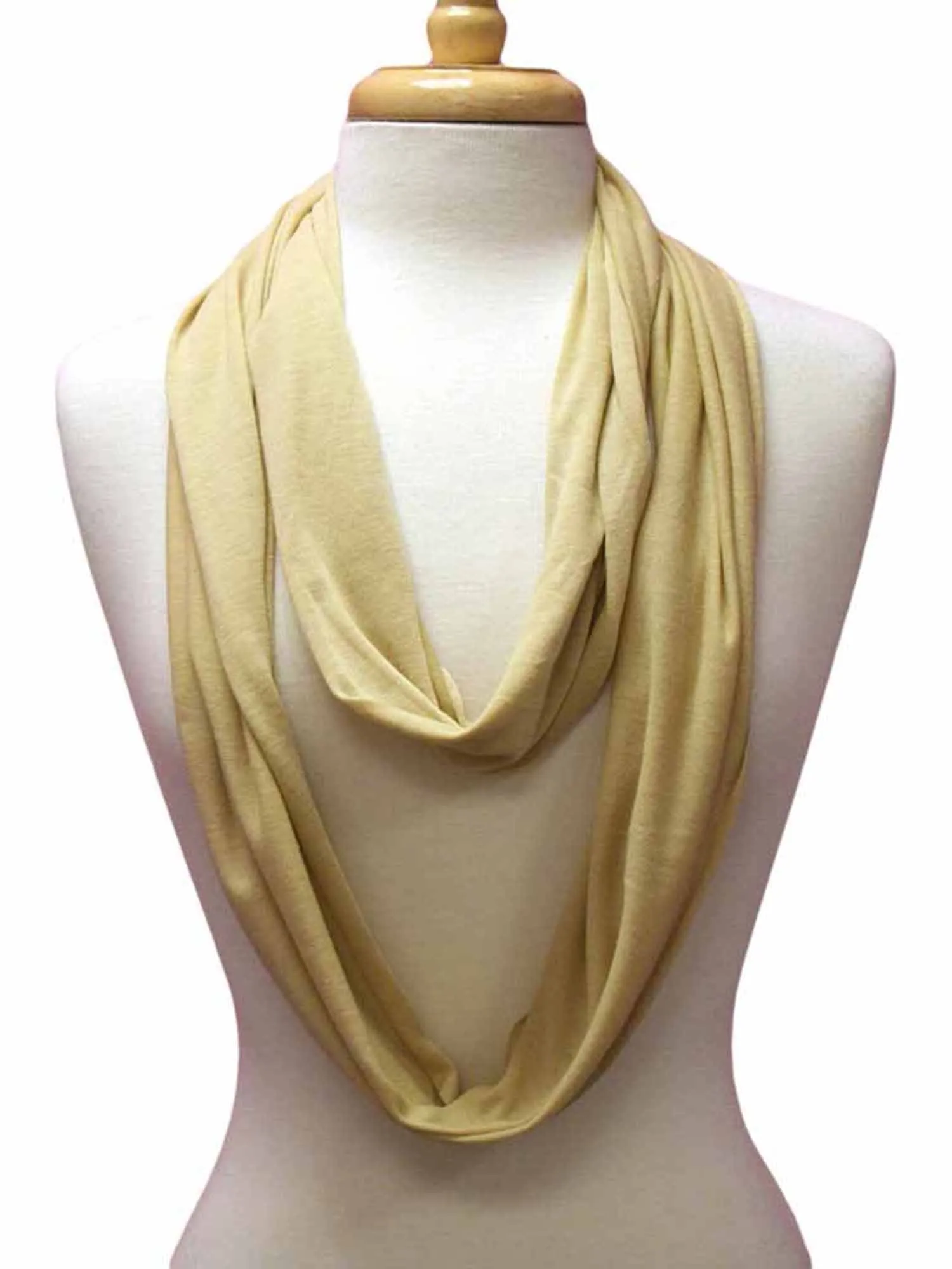 Jersey Knit Infinity Neck Scarf