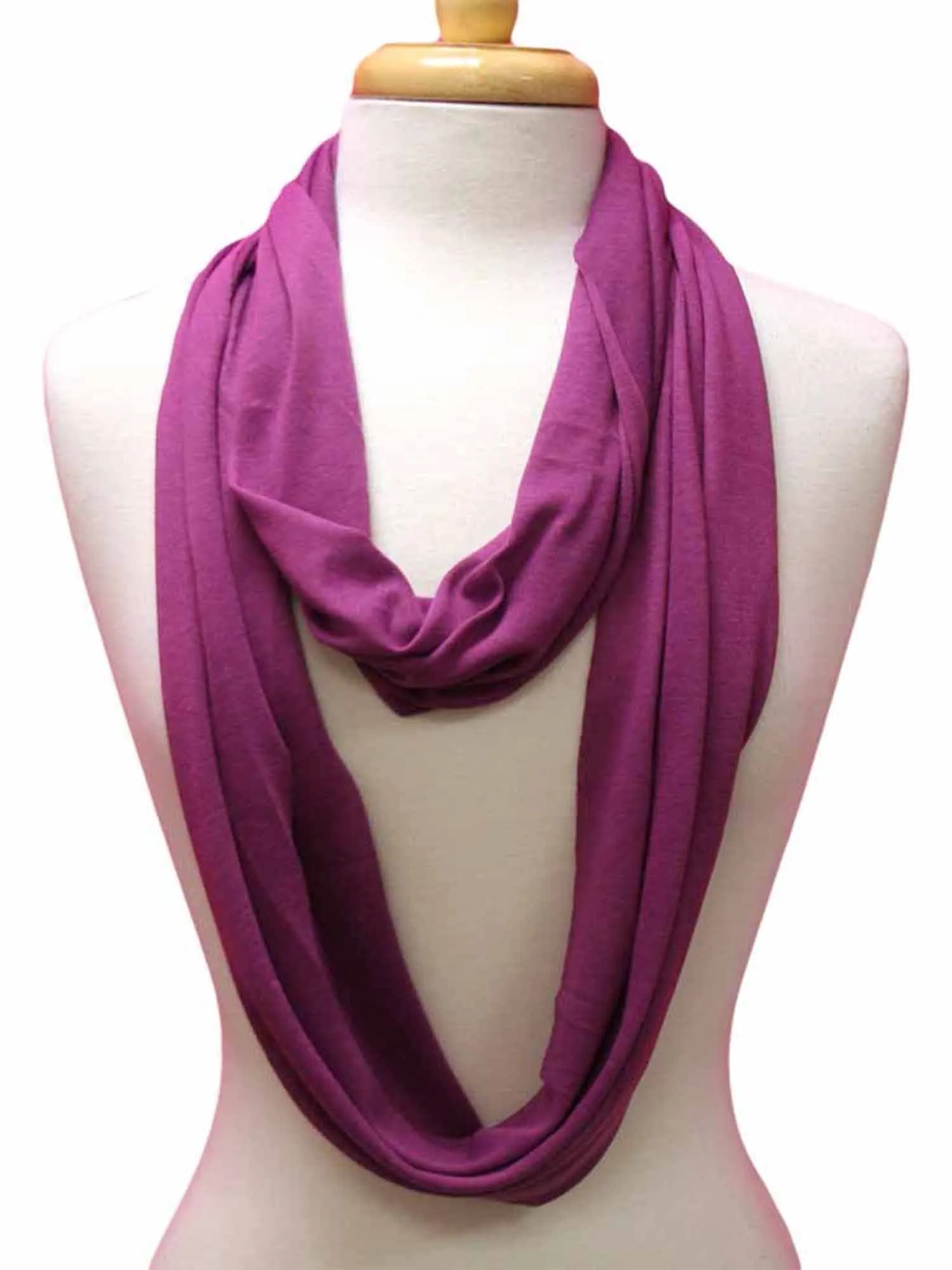 Jersey Knit Infinity Neck Scarf