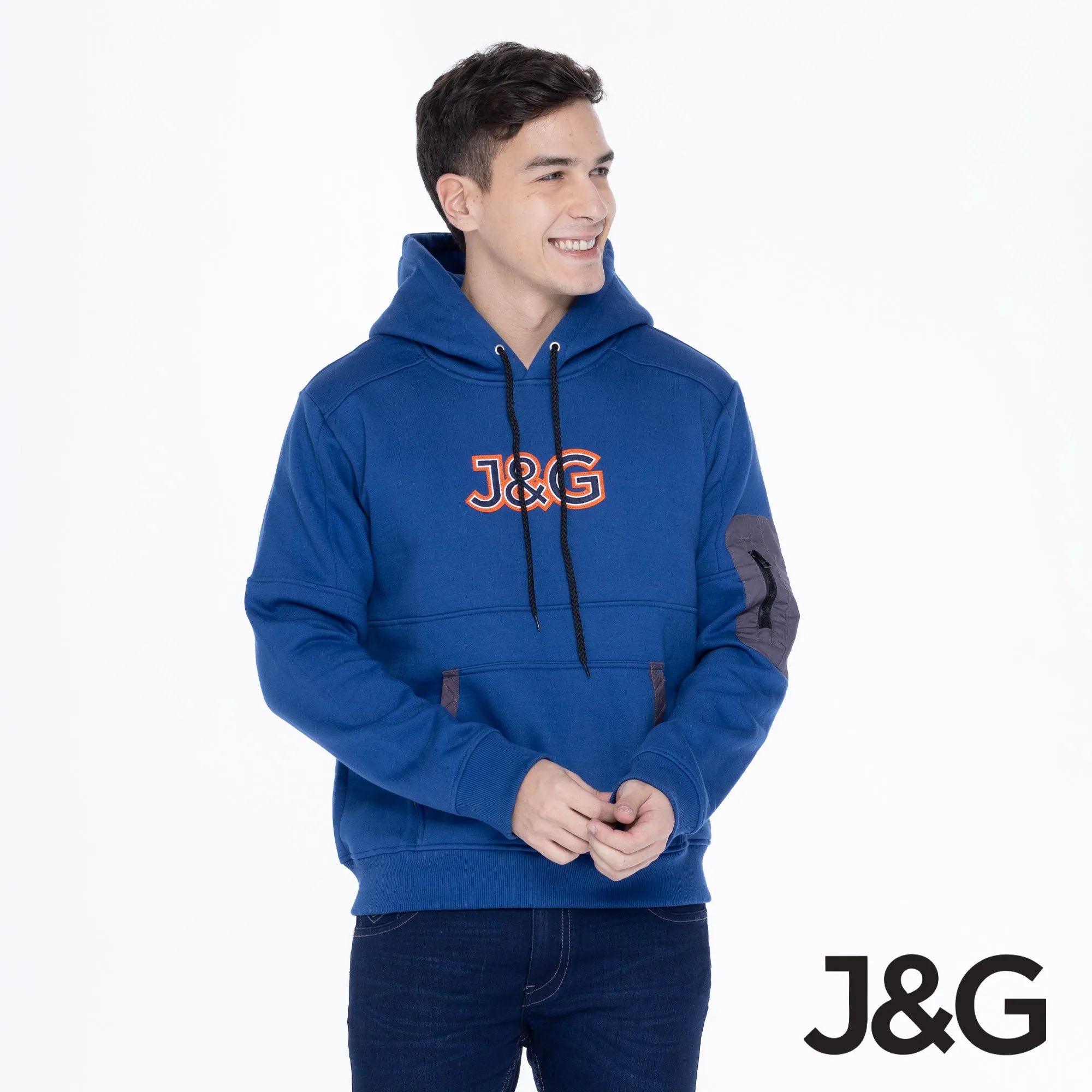 J&G Boy's Moto Fit Hoodie Jacket