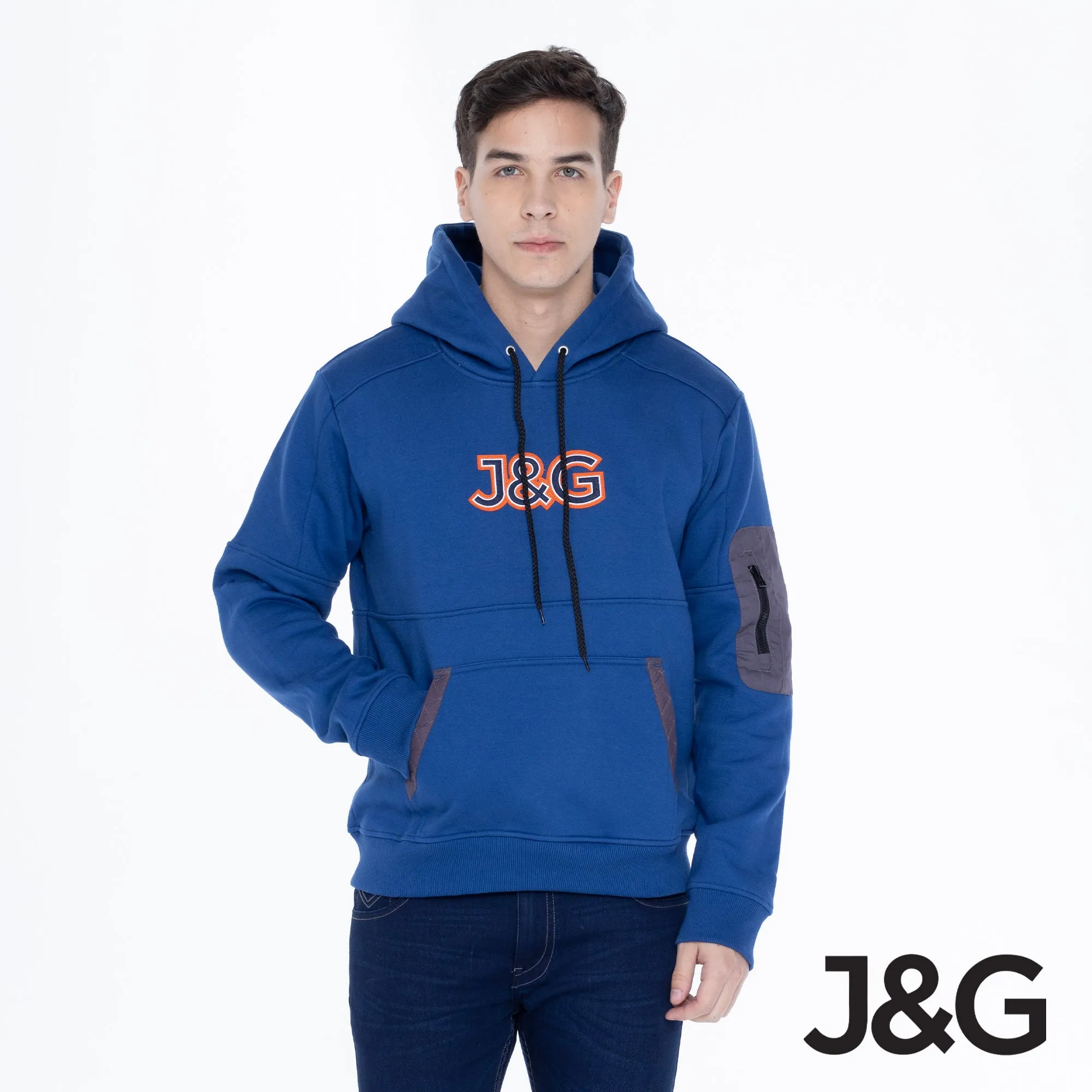 J&G Boy's Moto Fit Hoodie Jacket