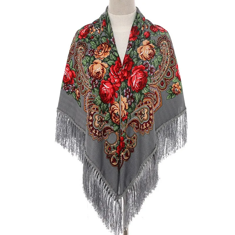 Keyed- Piano Shawl Style Fringed Scarf Shawl 18 Color Ways