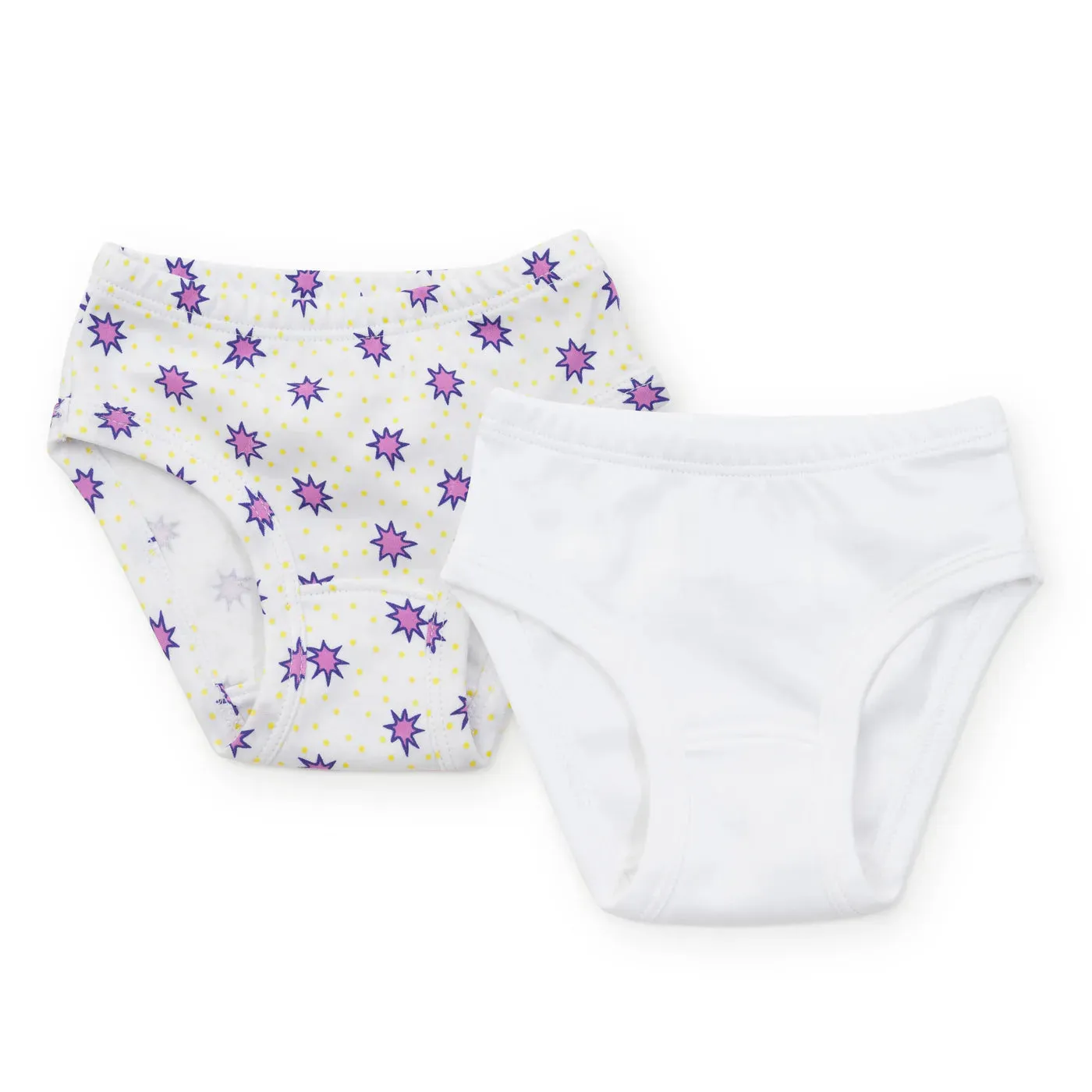 Lauren Girls' Underwear Set - Pop Stars/White