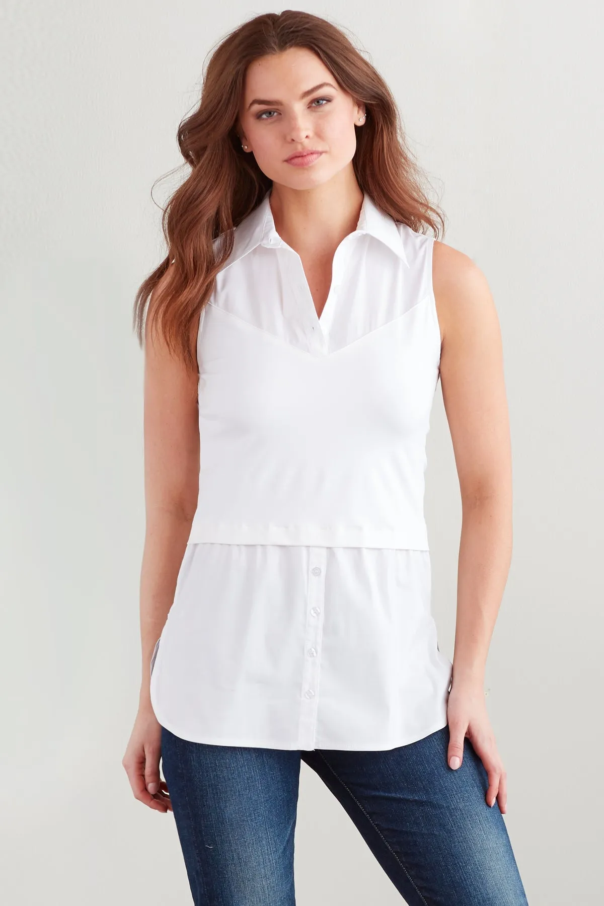 Layering Tank White