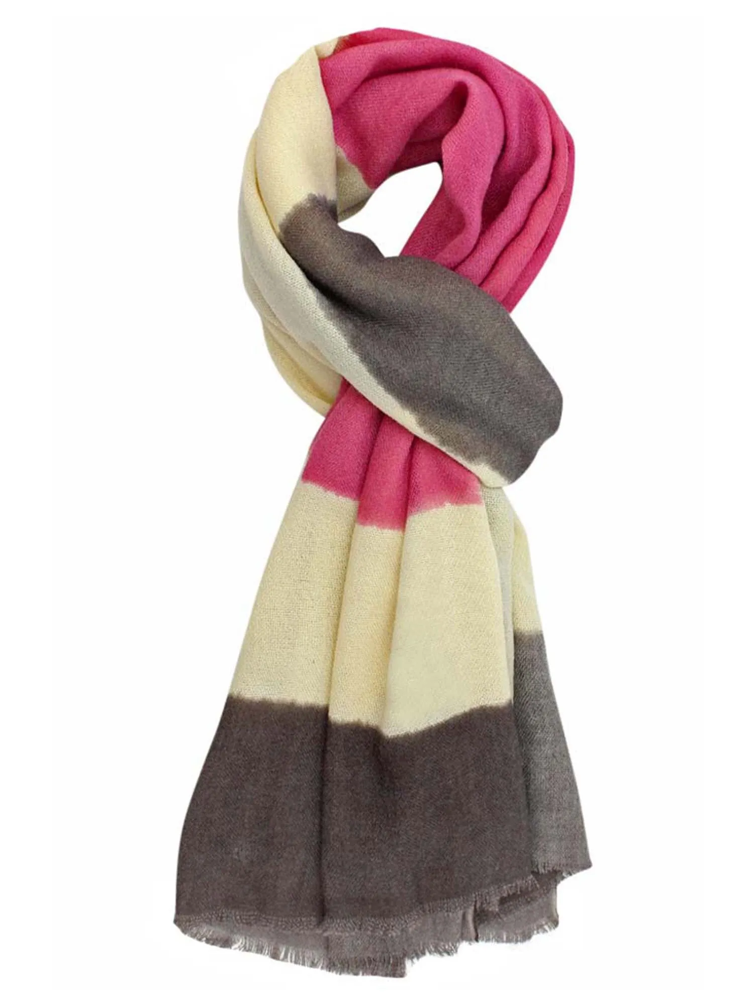 Lightweight Bold Color Contrast Scarf