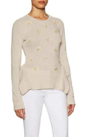 Loretta Beaded Cashmere Blend Pullover