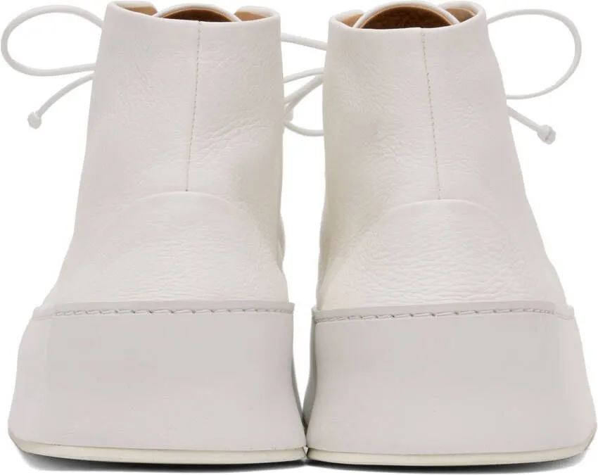 Marsèll White Cassapana Boots