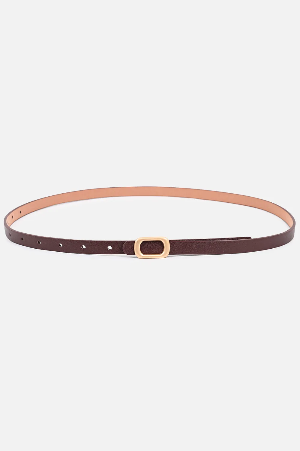 Matte Gold Buckle Belt