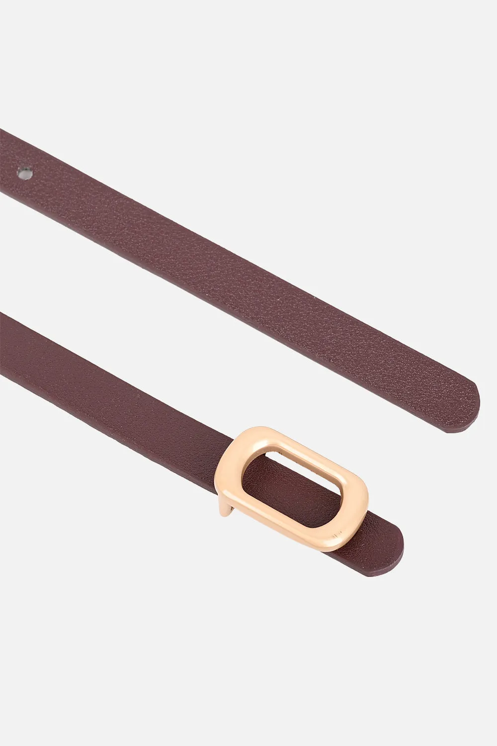 Matte Gold Buckle Belt