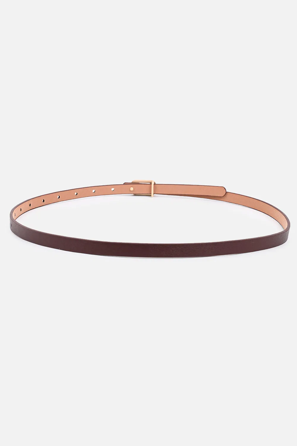 Matte Gold Buckle Belt