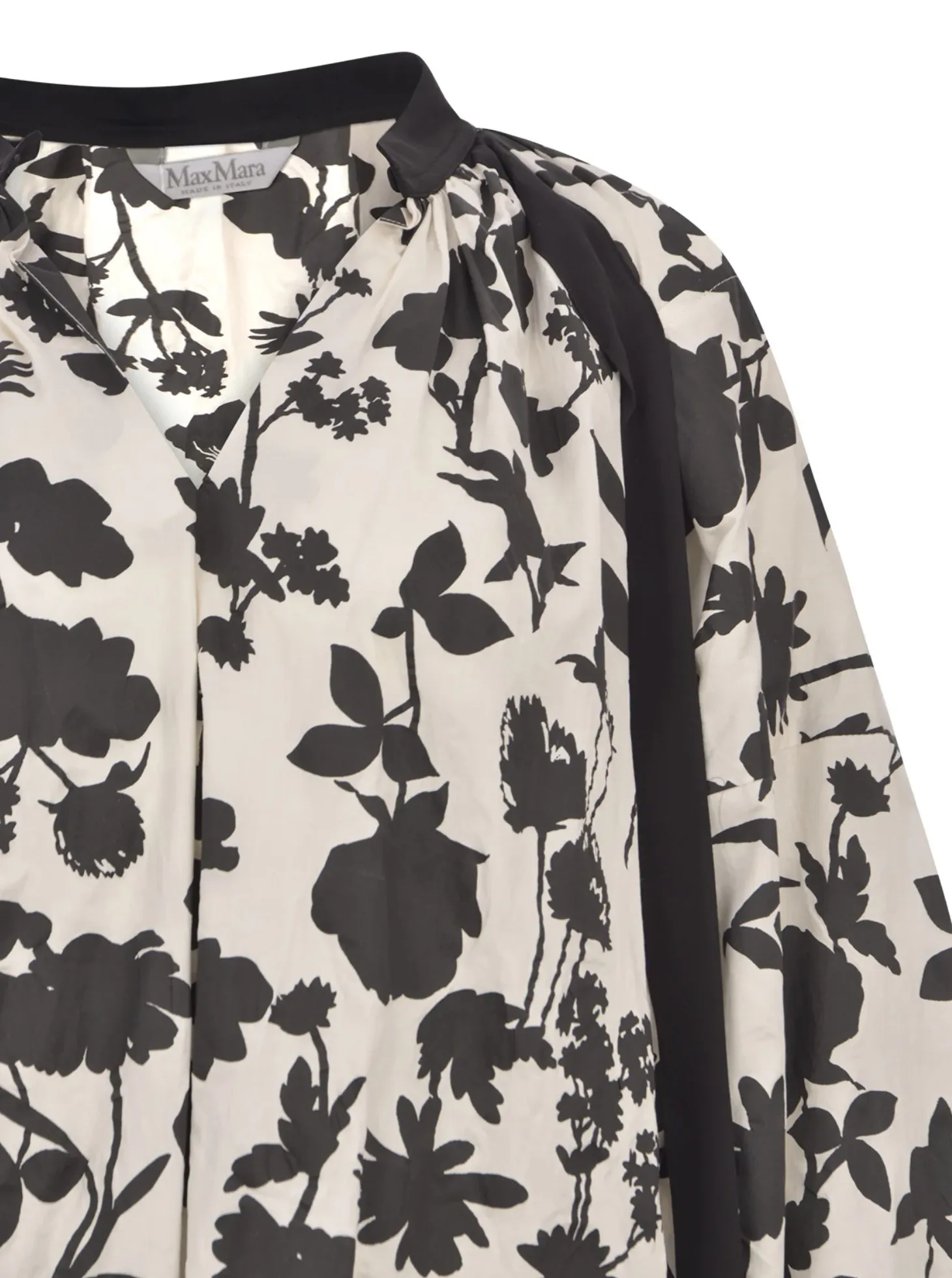 MaxMara  |Flower Patterns Long Sleeves Cotton Shirts & Blouses