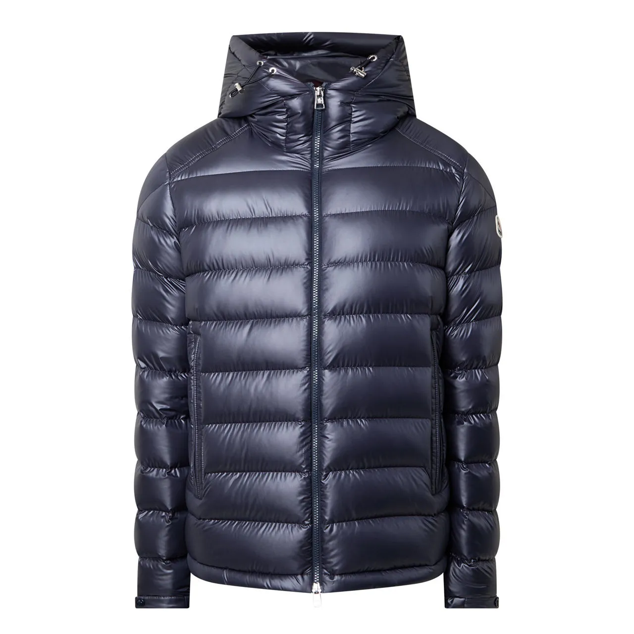 MONCLER Besines Short Down Jacket - Navy