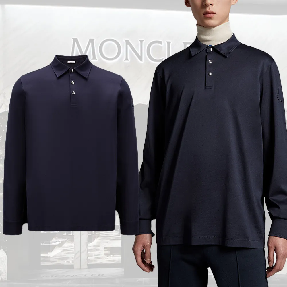 MONCLER  |Street Style Long Sleeves Plain Logo