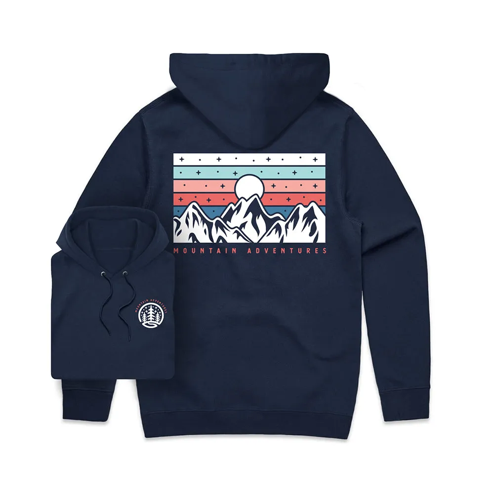 Mountain Adventures Hoodie / Back Print