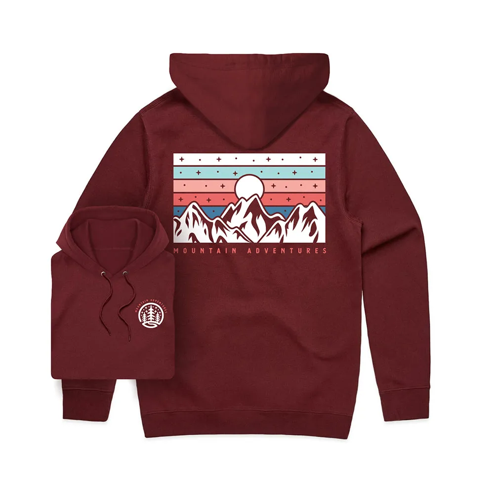 Mountain Adventures Hoodie / Back Print