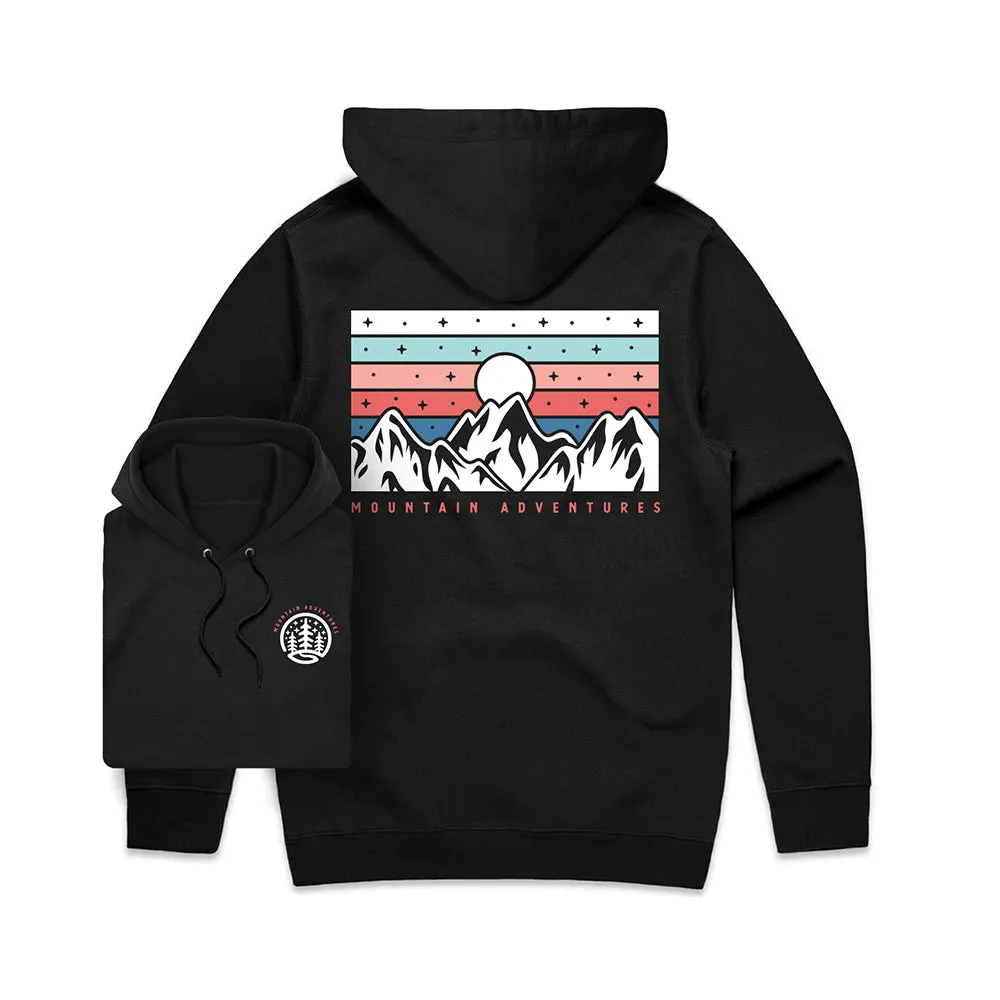 Mountain Adventures Hoodie / Back Print