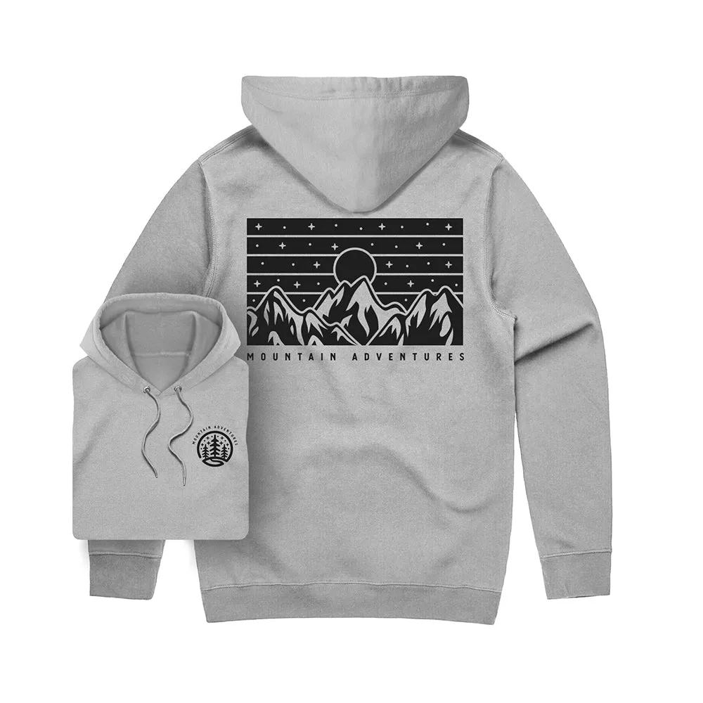 Mountain Adventures Hoodie / Back Print