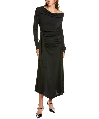 Nicholas Elysia Scarf Cowl Neck Midi Dress