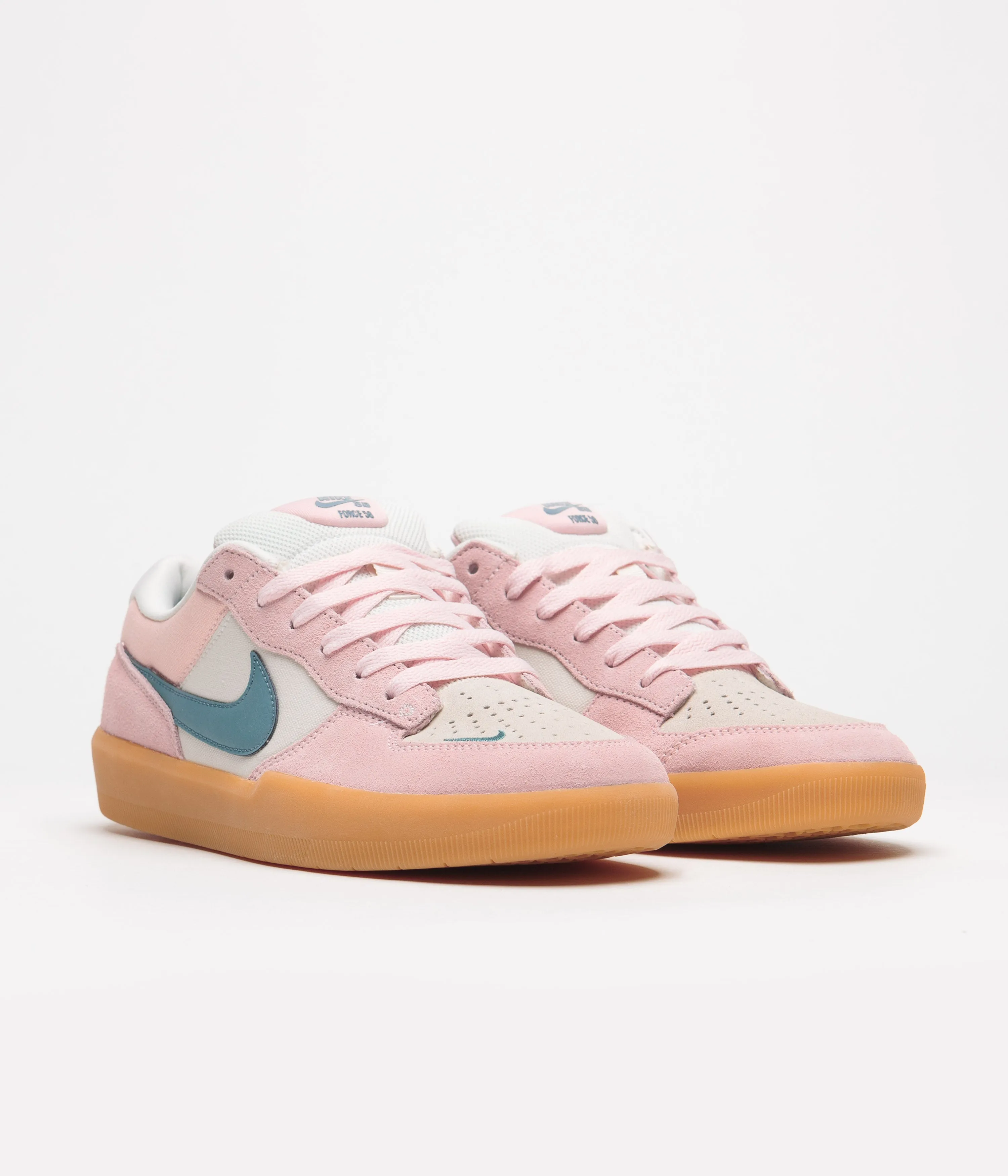 Nike SB Force 58 Shoes - Pink Bloom / Mineral Teal - Phantom