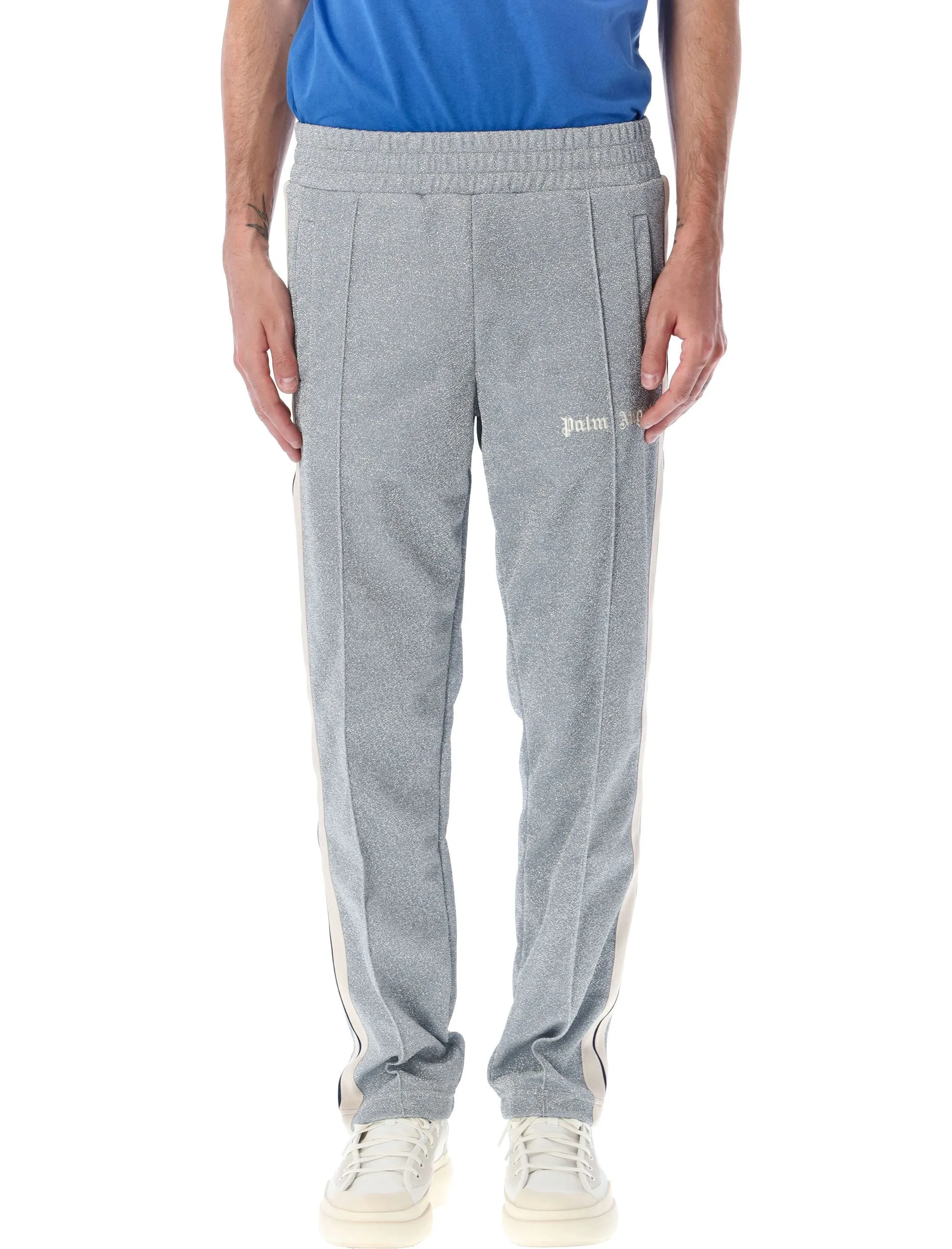 Palm Angels Logo Detailed Straight Leg Trousers