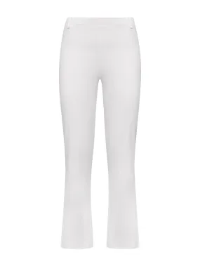 Pantalone Flare in Satin Power - Bianco