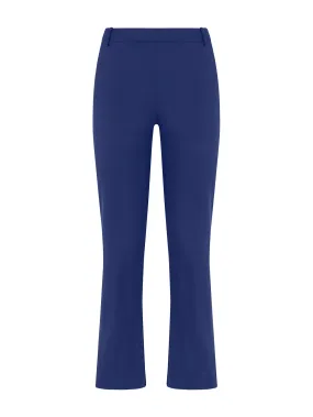 Pantalone Flare in Satin Power - Blueberry